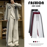 tracksuit tracksuit woman seluar tracksuit perempuan Striped Sports Pants - Spring/Autumn 2025 Casua