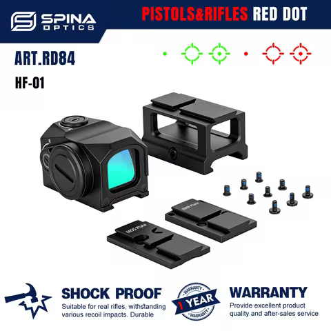 SPINA Optics Pistol&Rifle Red Dot Green Dot Multi Reticles 3MOA Shake Awake P320 Pistol fit A.C.R.O.