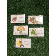Keychain Cute Alloy Rainbow Star Idea Freegift For Customer , Hadiah Dan Sebagainya