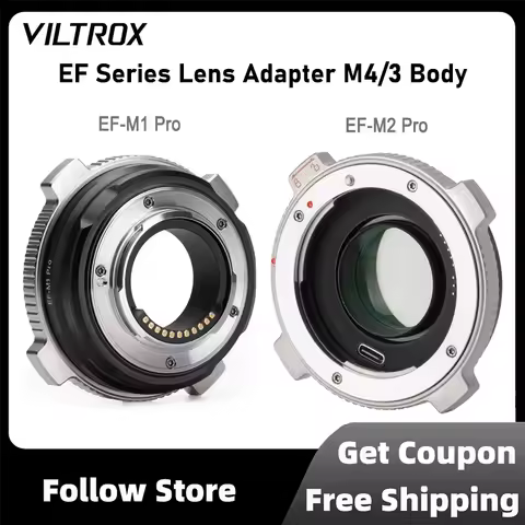 VILTROX EF-M1 Pro/EF-M2 Pro 0.71x Speed Booster Adapter Autofocus Lens Converter for Canon EF/EF-S L