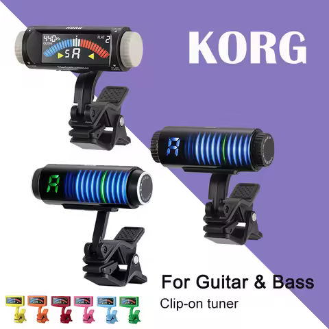 KORG Sledgehammer PithCrow-G PitchHawk-G2 Clip-On Guitar Tuner With Color LCD Tuner for Guitar/Bass/