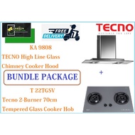 TECNO HOOD AND HOB BUNDLE PACKAGE FOR ( KA 9808 &amp; T 22TGSV)