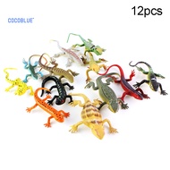 CCB- 12Pcs Mini Simulation Lizard Gecko Animal Model Magic Trick Kids Education Toy