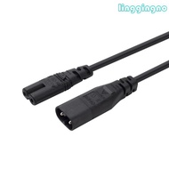 RR 30cm Male Head to Female Head C7 to C8 Power Adapter Cord IEC320 C7 2Pin to IEC320 C8 2Pin Conver