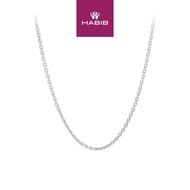 HABIB 750/18K White Gold Necklace 080FN1-18W