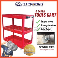 SUPERACK [High Quality] Trolley Rack Steel Rack Tool Trolley Storage Rack Kitchen Rack Metal Rack Rak Serbaguna