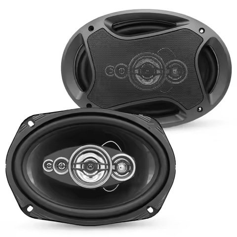 5 Core 6x9 Car Speaker 800W 4Ohm 4 Way Coaxial Speaker w Super Tweeter Universal Fit for Vehicle CS 