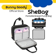 Bunny Goody 𝗕𝗿𝗲𝗮𝘀𝘁𝗺𝗶𝗹𝗸 𝗖𝗼𝗼𝗹𝗲𝗿 𝗕𝗮𝗴 Shebag Portable Breast Pump Bag With Cooler Compartment