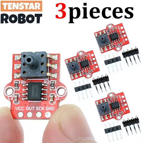 TENSTAR 3pcs Digital Barometric Pressure Sensor Module 0- 40KPa Water Level Controller Board Liquid 