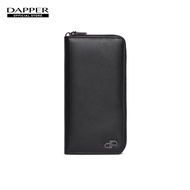 DAPPER กระเป๋าสตางค์ DP Interlock Accordion Long Wallet สีดำ