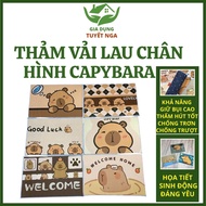 3D Anti-Slip Capybara Floor Mat, 3D Felt Floor Mat, size 60x40cm, Cartoon felt mat