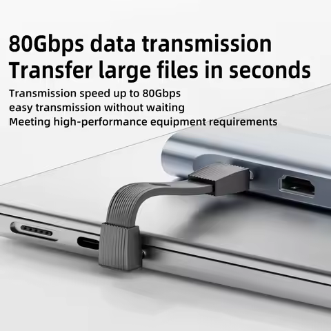 USB 4.0 Type-C To Type-C Cable 240W Fast Charging 80Gbps Data Transmission 8K60Hz Three-dimensional 