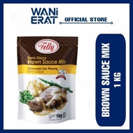 TELLY DEMI GLACE BROWN SAUCE MIX 1KG | SERBUK CAMPURAN SOS PERANG SEGERA | INSTANT BROWN SAUCE