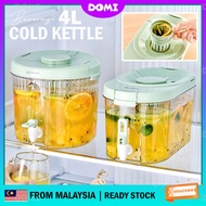 DOMI 4L Beverage Dispenser Cold Drink Fruit Tea BPA FREE wt Filter Water Bucket Kettle Container Cerek Jag 饮料桶