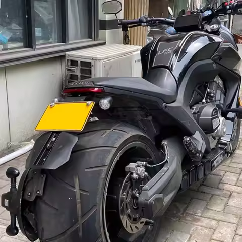 Motorcycle Short Tail License Plate Holder Retractable Mudguard LFC700 Accessories New For Benda LFC