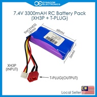 7.4V 3300mAH 18650 Rechargeable Li-ion Battery Pack for RC Car Battery & Boat[Bateri Li-ion Boleh di