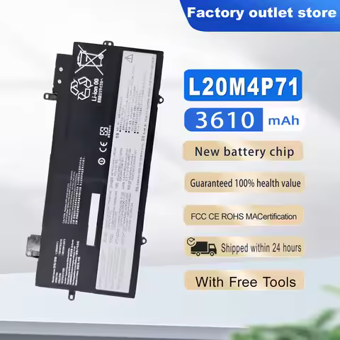 New LaptopBattery L20M4P71 For Lenovo ThinkPad X1 Carbon 9th Gen 10th Gen X1 Yoga 6th 7th Gen 2021 S
