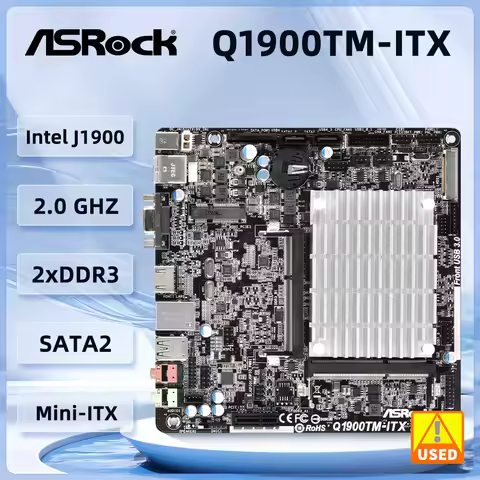 Q1900 ASRock Q1900TM-ITX Mini-ITX Motherboard Intel quad-core processor J1900 DDR3 16GB 2xSATA2 3.0 
