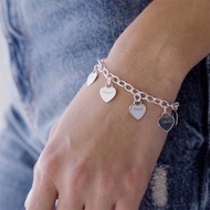 Diy Tiny Heart Charm Name Bracelet For Women Girlfriend Gift Love Charm Bracelet Customized Name Bra