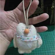 Fluffy school bag mascot