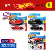 Hot Wheels 2026 Ferrari SF90 Stradale/ F40 Competizione/ Ferrari 12Cilindri/ Ferrari 365/Dino 206 GT