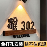 House Number Plate Customized House Number 2025 House Number with Light Household House Number Custo