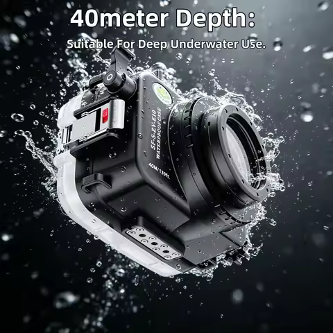 IPX8 40meter Waterproof Diving Camera Housing With Standard Port For Sony ZV-E10 28-70mm ,90mm ,10-1