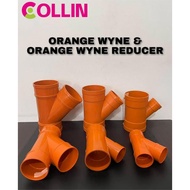 ORANGE WYE & ORANGE WYE REDUCER Y-CONNECTOR SET BIOPIPE 2" 3" 4" 3x2 4x2 4x3