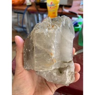 Original rough smoky quartz stone for home decoration, high energy purification, 10cm, weight610gram