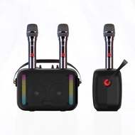 ลำโพงบลูทูธไร้สายขนาดใหญ่พิเศษคุณภาพสูงพร้อมไมโครโฟนคู่ คาราโอเกะ รองรับการเชื่อมต่อ Bluetooth USB T