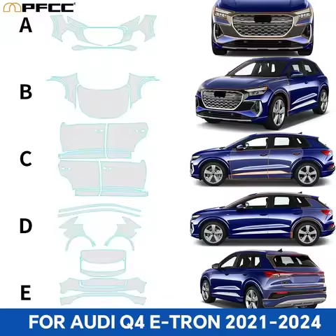 PFCC for Audi Q4 E-TRON 2021-2024 8.5mil Car Body Kit Film Precut Paint Protection Film Clear Bra TP