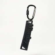 GANTUNGAN Afterday. Black Rubber Crest Keychain Carbiner RubberKeychain