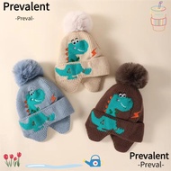PREVALENT Baby Knitted Hat, Windproof Cartoon Dinosaur Kids Earmuffs Cap,  2-8year Boy Girl Warm Bab