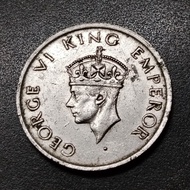 British India KG VI 1/2 Rupee 1946
