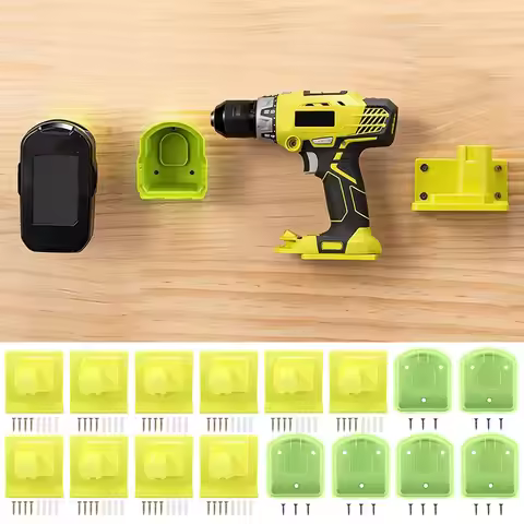 Wall Mount Battery and Tool Holder for Ryobi 18V Lithium Battery Power Tool Drill Storage Hangers Sh
