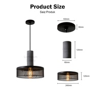 Lampu Gantung A25106/1A 1B 1C BK (E27*1) PENDANT LIGHT