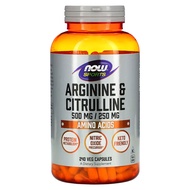 NOW Foods Sports Arginine & Citrulline Veg Capsules