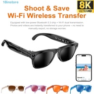 INSTORE Smart AI Glasses, 8MP HD Camera Photo Recording AI Smart Glasses, New Upgrade Bluetooth Call
