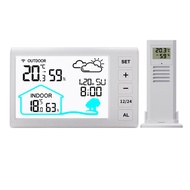 Indoor Outdoor Thermometer Hygrometer Wireless Weather Station Home Weather Forecast Clock Weather S