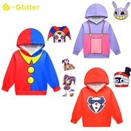 Anime The Amazing Digital Circus Costume for Kids Boy Girl Clown Jacket Hoodies  Mask Halloween Cartoon Character Birthday Clothes Gift OOTD for Children