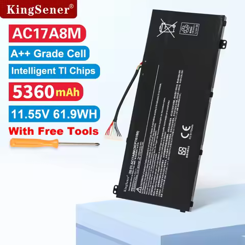 KingSener AC17A8M Battery For Acer Spin 3 SP314-52 Series For TravelMate X40-51 X30-51 X3410 Series 