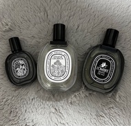 Diptyque decants 香水分裝 Eau Rose Eau De Parfum 玫瑰之水 Geranium Odorata 天竺葵之水 L’Ombre Dans L’Eau Eau de P