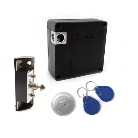 RFID NFC Keyless Hidden Locker Cabinet Lock Private card Lock Castle Black Electronic Invisible Digi