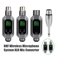 Wireless Microphone System UHF Wireless XLR Transmitter and Receiver for Dynamic Microphone Audio Mixer PA System