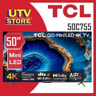 TCL - 50C755 50吋 C755 QD-Mini LED 4K 電視