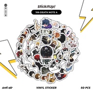 HP COD 50 Pcs Sticker Pack Anime Death Note Motif Cute Aesthetic Vinyl Waterproof for Freebies Stick