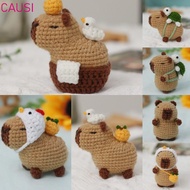 CAUSI Crochet Stuffed Animal Kit, DIY Set Beginner Capybara DIY Crochet Kit, Handmade Guinea Pig wit