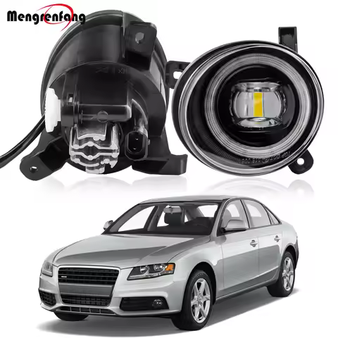 2 X Car H11 LED Fog Light Angel Eye DRL Daytime Running Lamp For Audi A4 S4 B8 Sedan 2009-2011/A4 Al