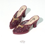 Ellin Burgundy Wedding Shoes 10cm