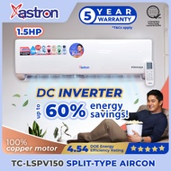 Astron 1.5HP Inverter Split-Type  Aircon - TCLSPV150 | Energy Efficient | Low Noise | Anti-Rust Body